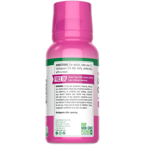 NT Collagen Liquid 8 fl oz bottle with daily dosage recommendation of one tablespoon (15 mL).
