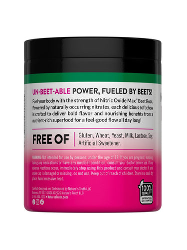 Beet Root Chews | 60 Vegan Soft Chews