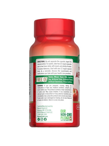 Apple Cider Vinegar 1200 mg | Vegan