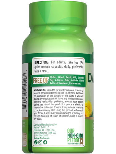 Extrait de Racine de Pissenlit 1800mg