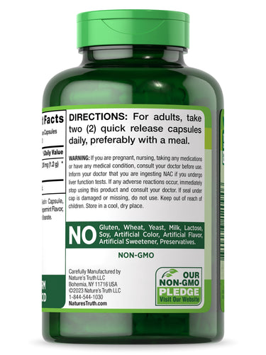 NAC N-Acetyl Cysteine | 1,200mg