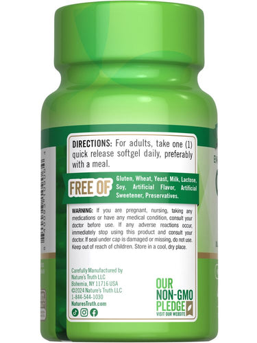 CoQ-10 400 mg avec Poivre Noir