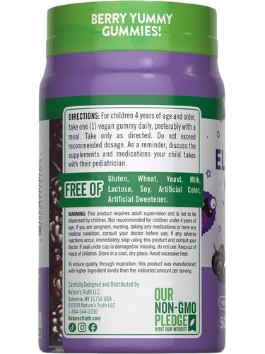 Kids Black Elderberry with Vitamin C, Zinc