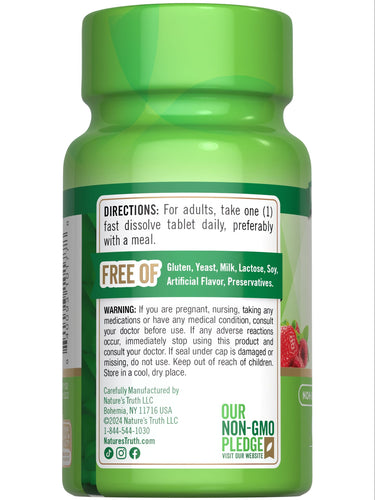 Vitamina B-12 2500 mcg con Acido Folico
