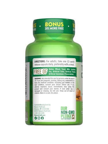 Turmeric Curcumin Complex with Black Pepper | 120 Capsules