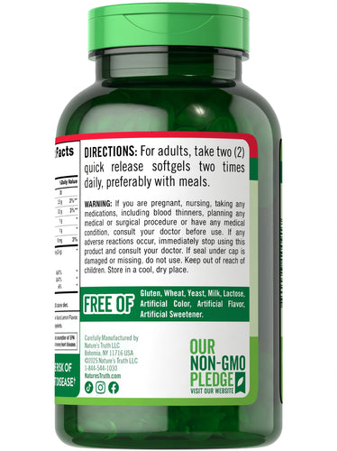 Fish Oil 2400 mg | Lemon Flavor