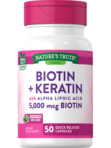 Biotin 5000 mcg with Keratin and Alpha Lipoic Acid