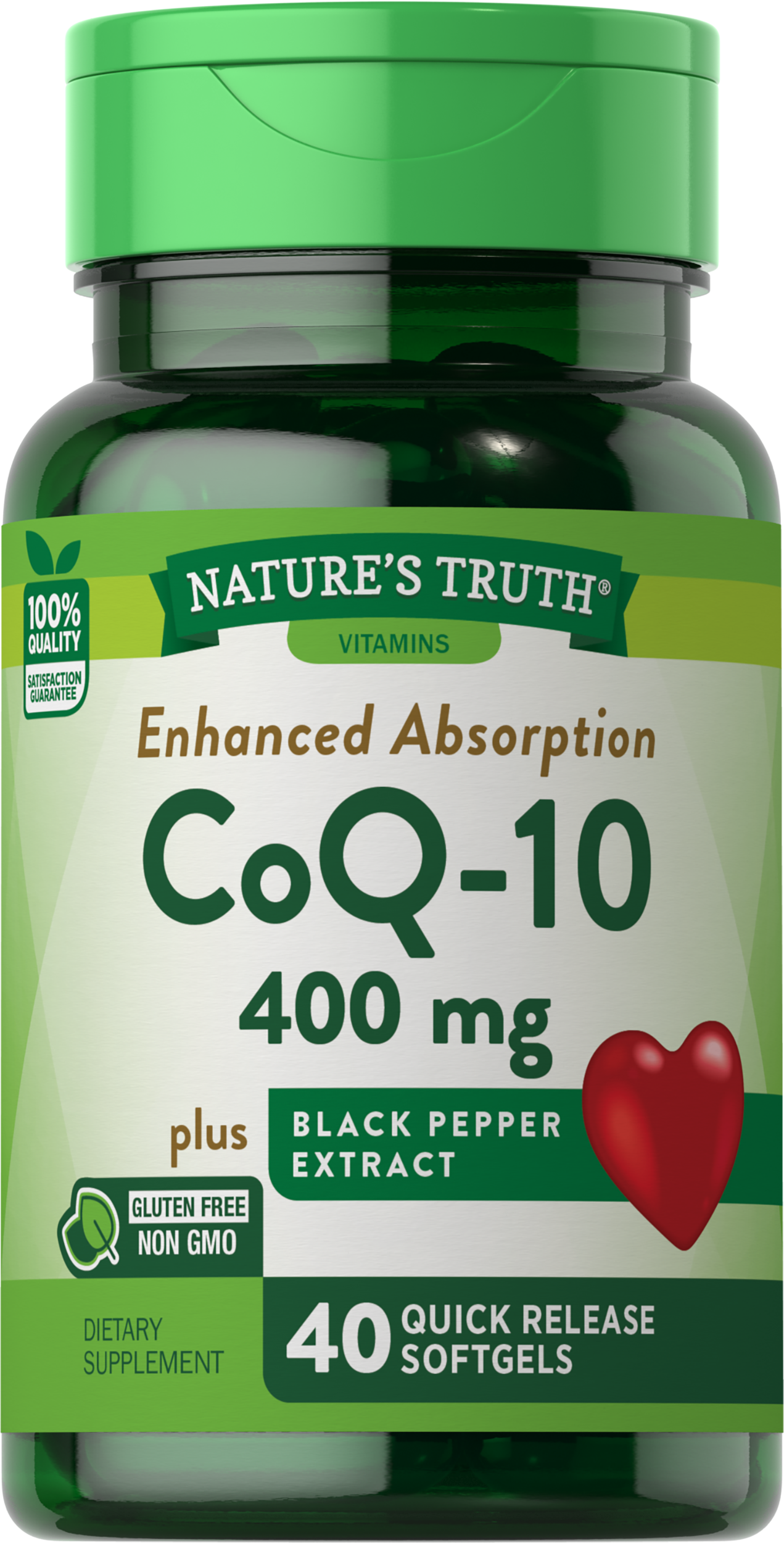 CoQ-10 400 mg with Black Pepper