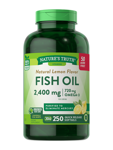 Fish Oil 2400 mg | Lemon Flavor