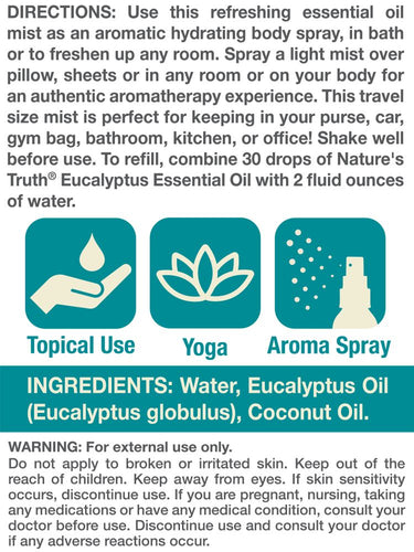 Eukalyptus ätherisches Öl Nebelspray