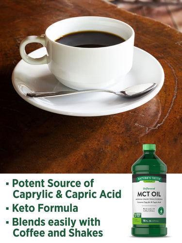 Olio MCT (Trigliceridi a Catena Media) Liquido