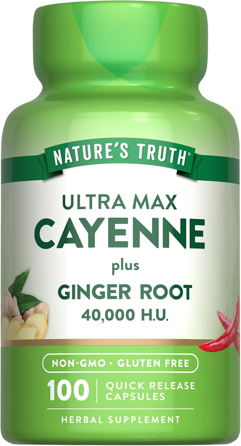 Cayenne Pepper 40,000 HU with Ginger Root