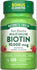 Nature's Truth Maximum Biotin 10,000 mcg, Natural Berry Flavor Fast Dissolve Tablets, 120 count, with 33% more free.
