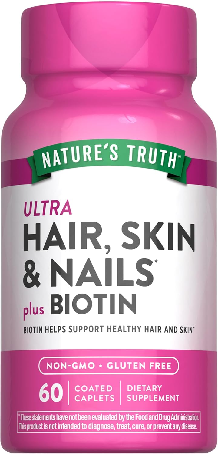 Hair Skin and Nails Vitamins with Biotin, Collagen