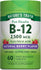 B-12 2,500 mcg Plus Folic Acid in natural berry flavor, 60 fast dissolve tablets. Non-GMO, gluten-free, and vegan.