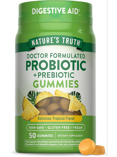 Probiotic plus Prebiotic Gummies (Delicious Tropical)