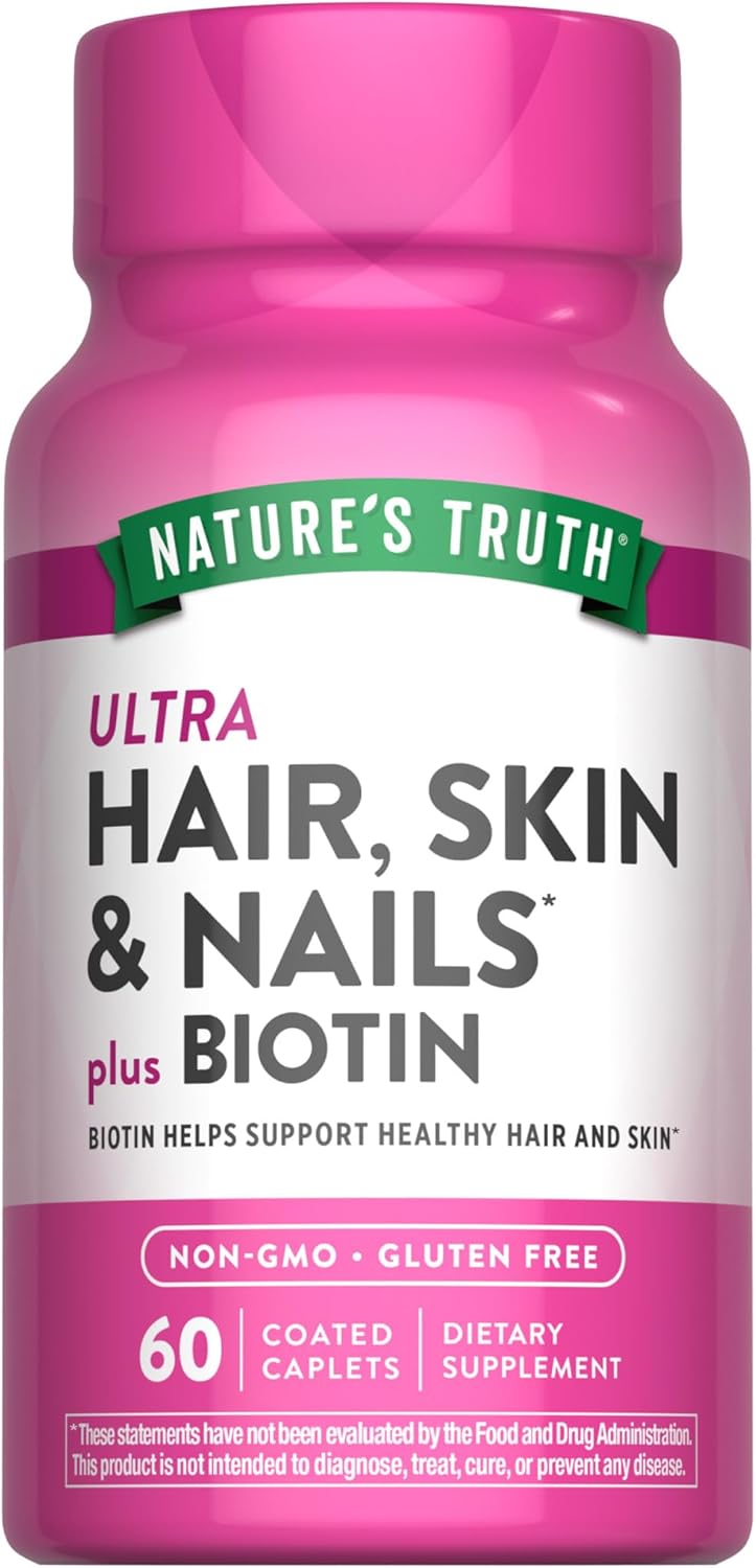 Hair Skin and Nails Vitamins with Biotin, Collagen