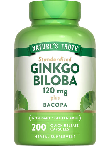 Ginkgo Biloba Extract 120 mg with Bacopa