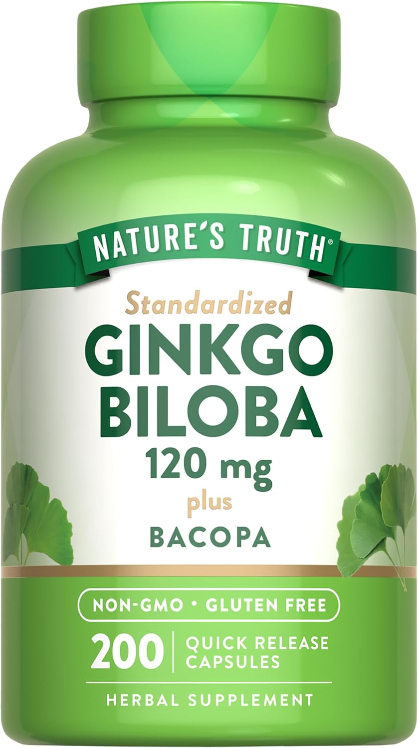 Ginkgo Biloba Extract 120 mg with Bacopa