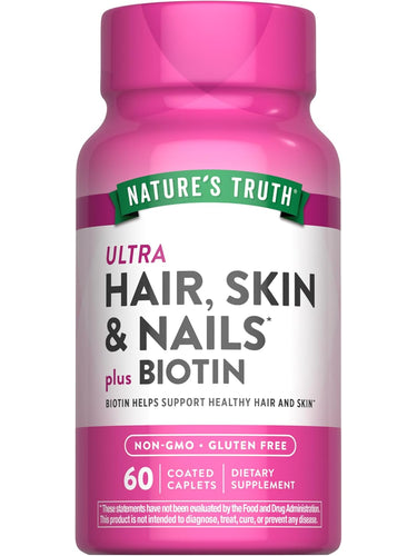 Vitamines Peau Cheveux et Ongles avec Biotine, Collagène