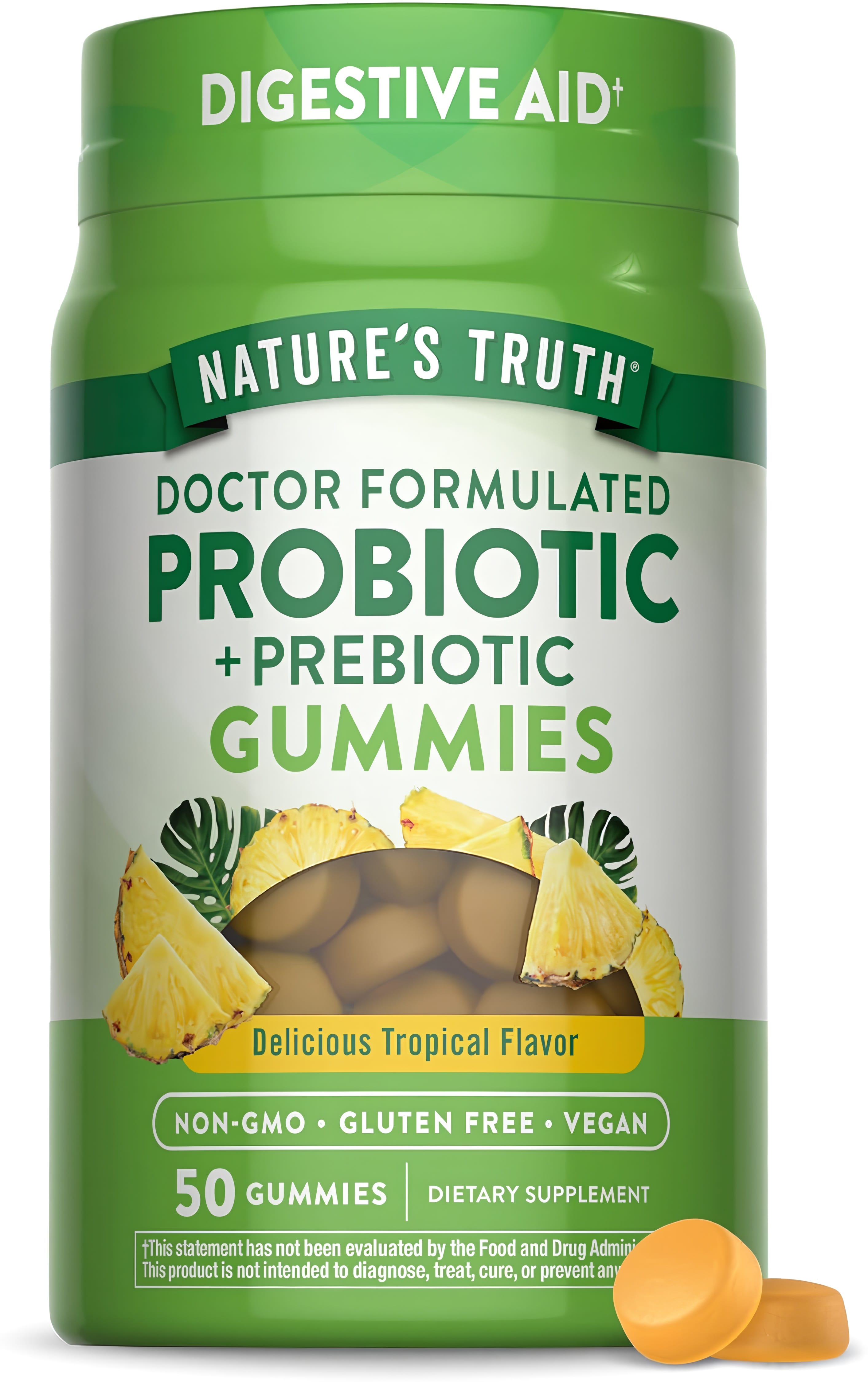 Probiotic plus Prebiotic Gummies (Delicious Tropical)