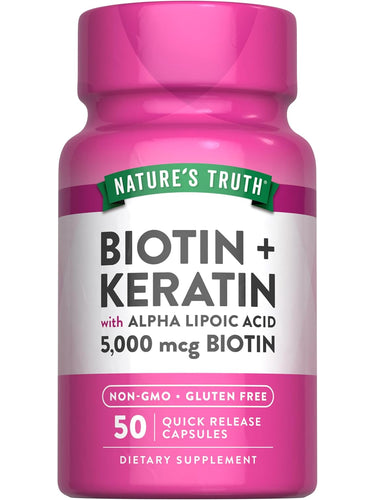 Biotin 5000 mcg with Keratin and Alpha Lipoic Acid