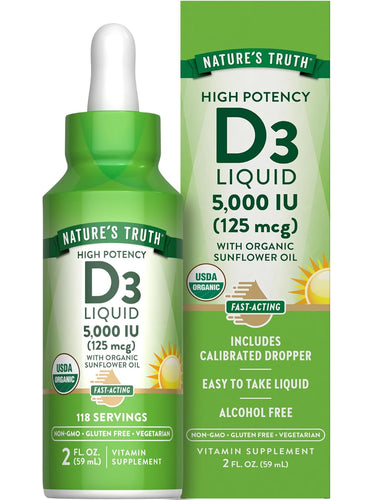 Vitamin D3 5000 IU (125 mcg) Liquid