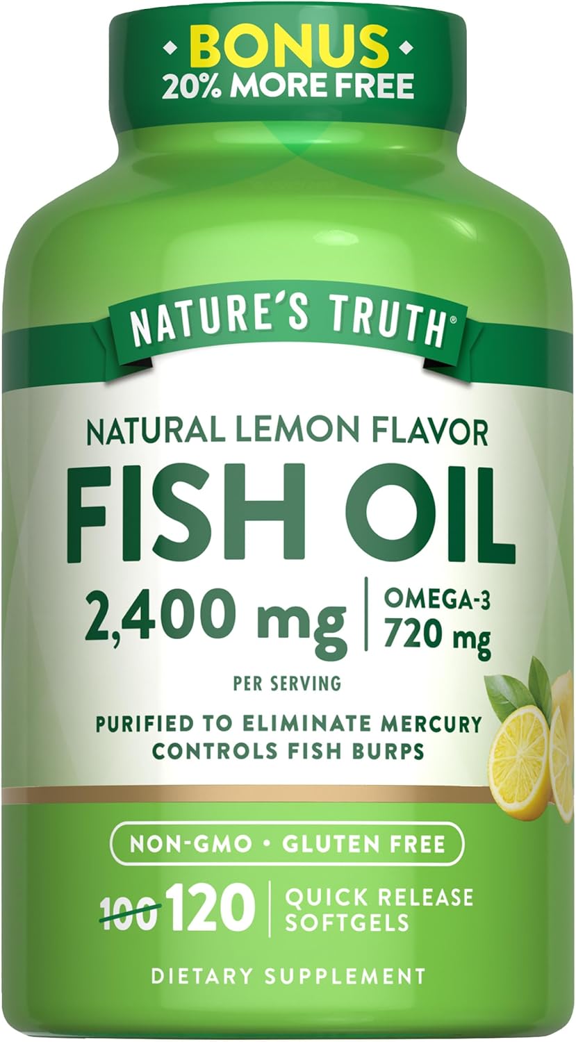 Fish Oil 2400 mg | Lemon Flavor