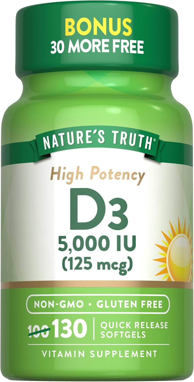 Vitamin D3 5000 IU (125 mcg) | Extra Strength