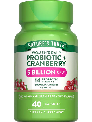 Probiotics for Women with Cranberry | 5 Billion CFU