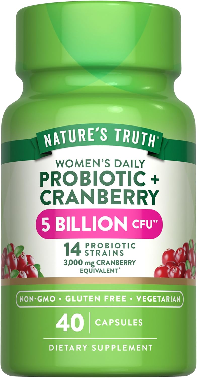 Probiotics for Women with Cranberry | 5 Billion CFU