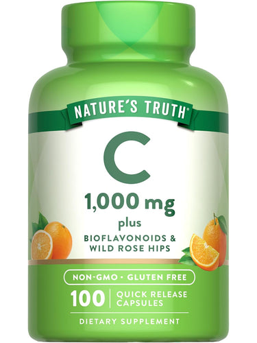 Vitamin C 1000 mg with Bioflavonoids, Rose Hips