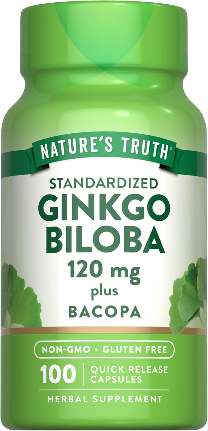 Ginkgo Biloba Extract 120 mg with Bacopa