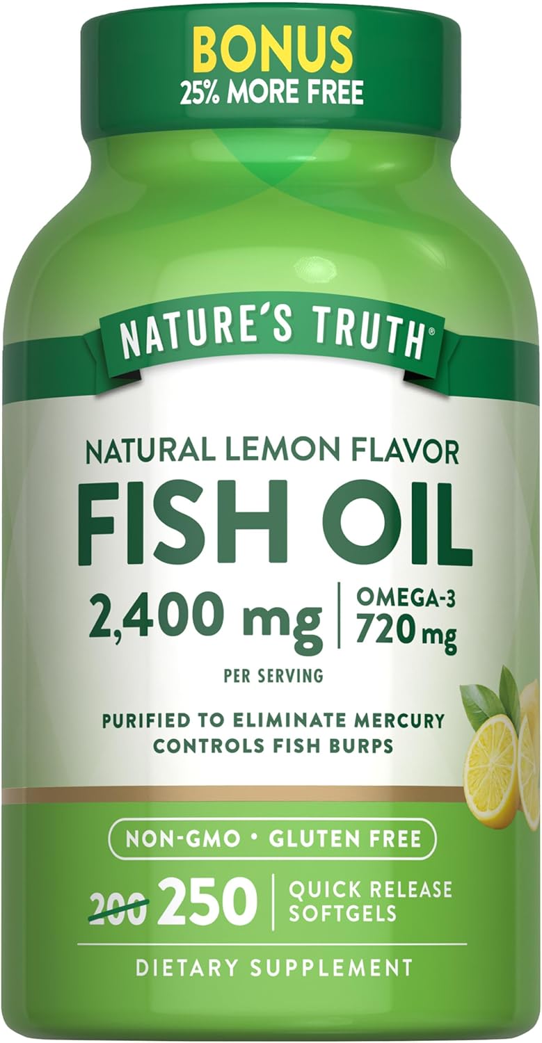 Fish Oil 2400 mg | Lemon Flavor