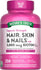 Superior Strength Hair, Skin & Nails with 5,000 mcg of Biotin, containing 250 rapid-release liquid softgels.