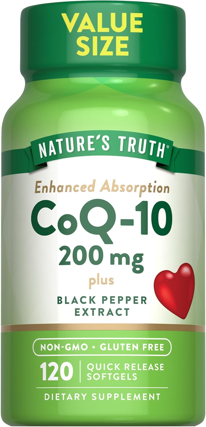 CoQ-10 200 mg with Black Pepper