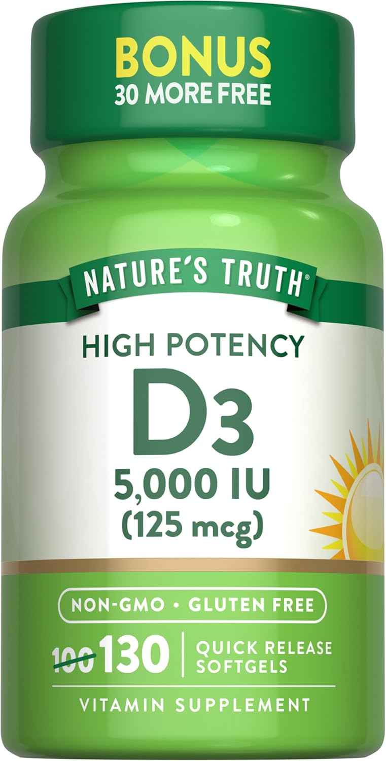 Vitamin D3 5000 IU (125 mcg) | Extra Strength