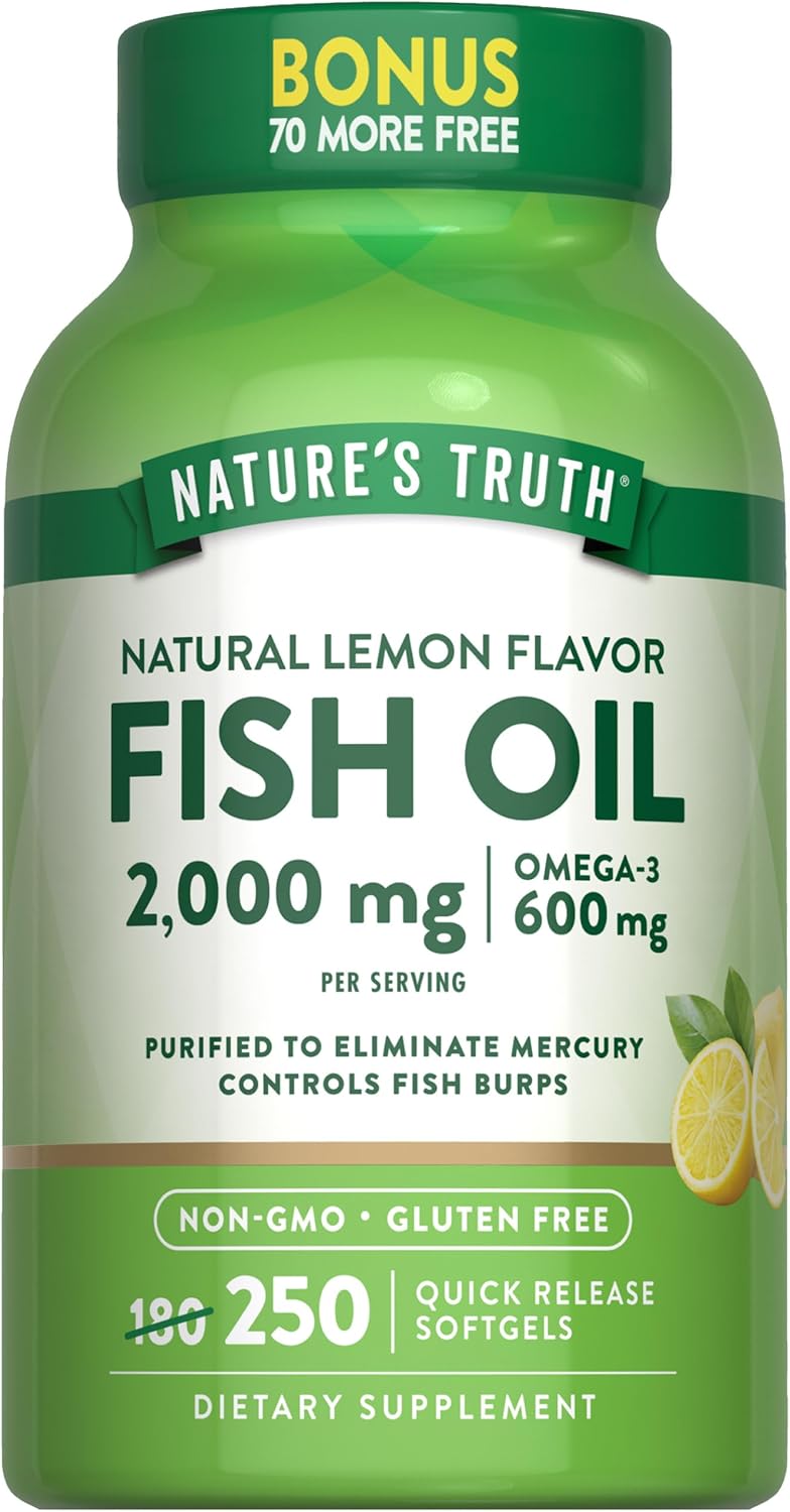 Olio di Pesce Omega 3 2000 mg | Aromatizzato al Limone