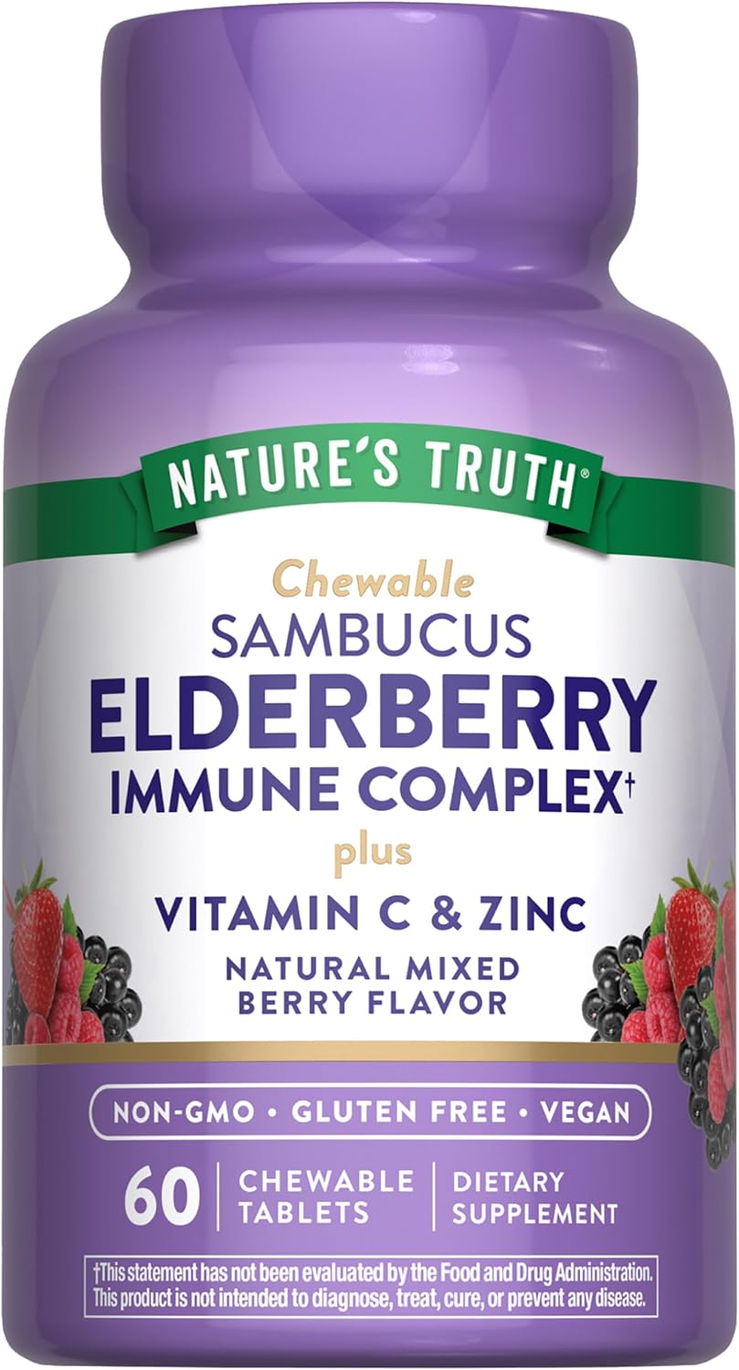 Elderberry Immune Complex with Vitamin C and Zinc | Chewables