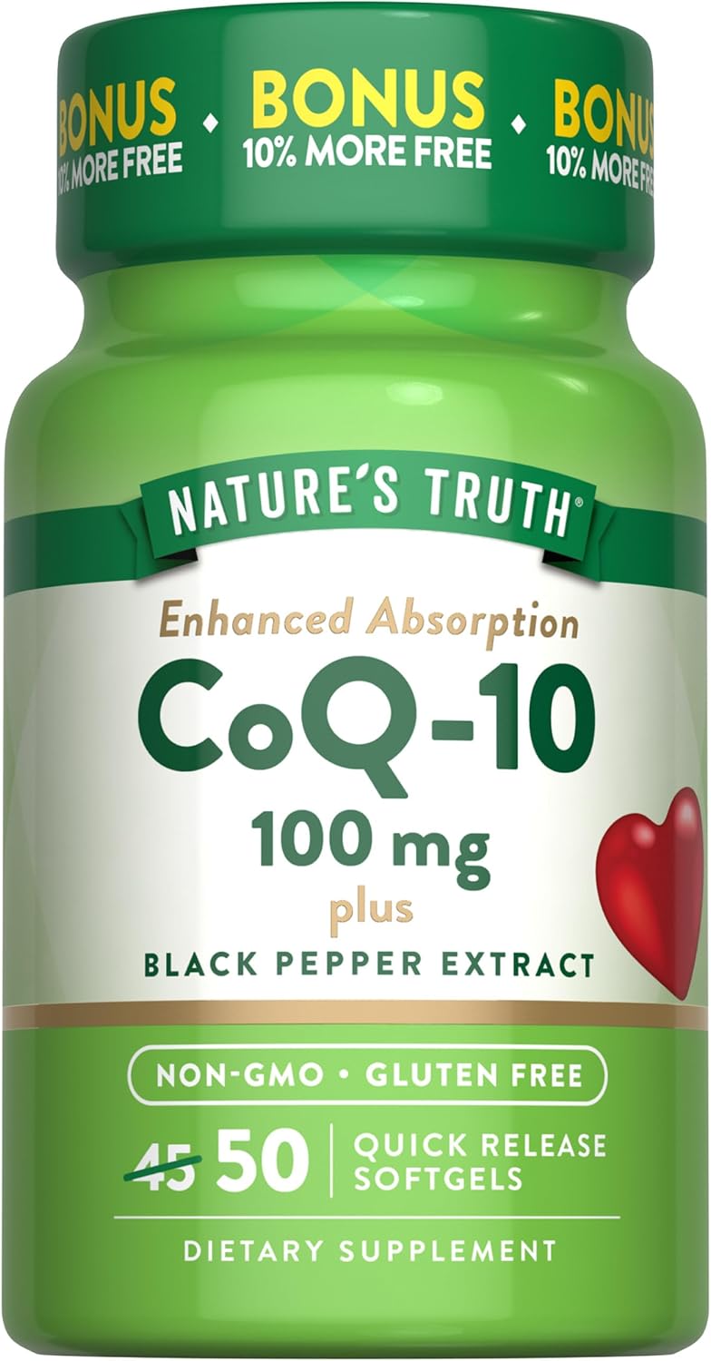 CoQ-10 100 mg with Black Pepper