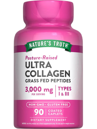 Collagen 3000 mg Hydrolyzed Type 1 & 3 with Vitamin C