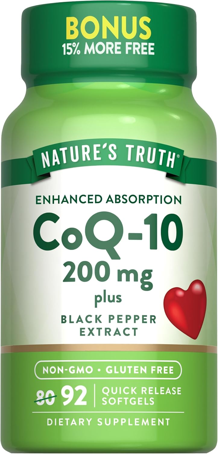 CoQ-10 200 mg with Black Pepper