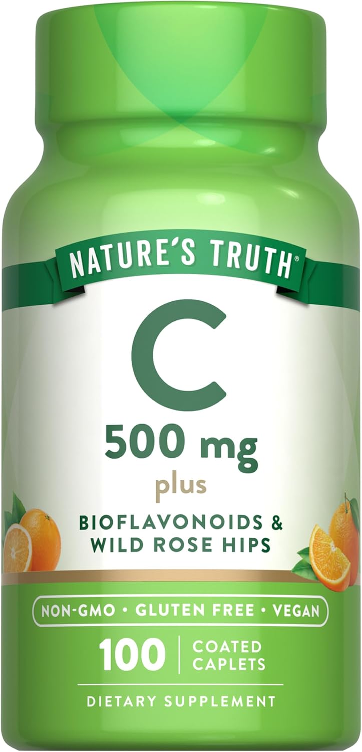 Vitamin C 500 mg with Bioflavonoids, Rose Hips