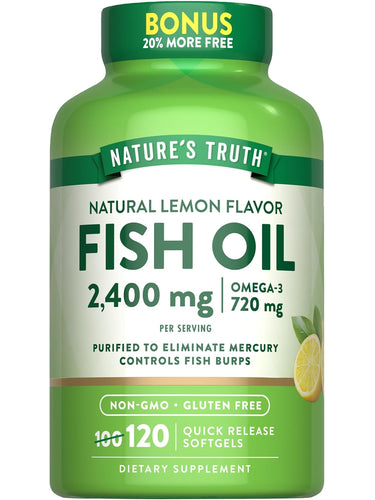 Fish Oil 2400 mg | Lemon Flavor