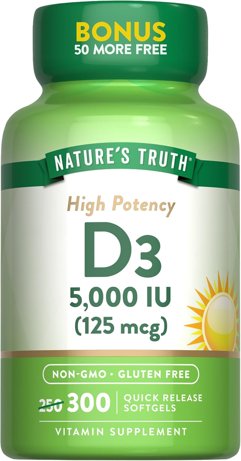 Vitamin D3 5000 IU (125 mcg) | Extra Strength