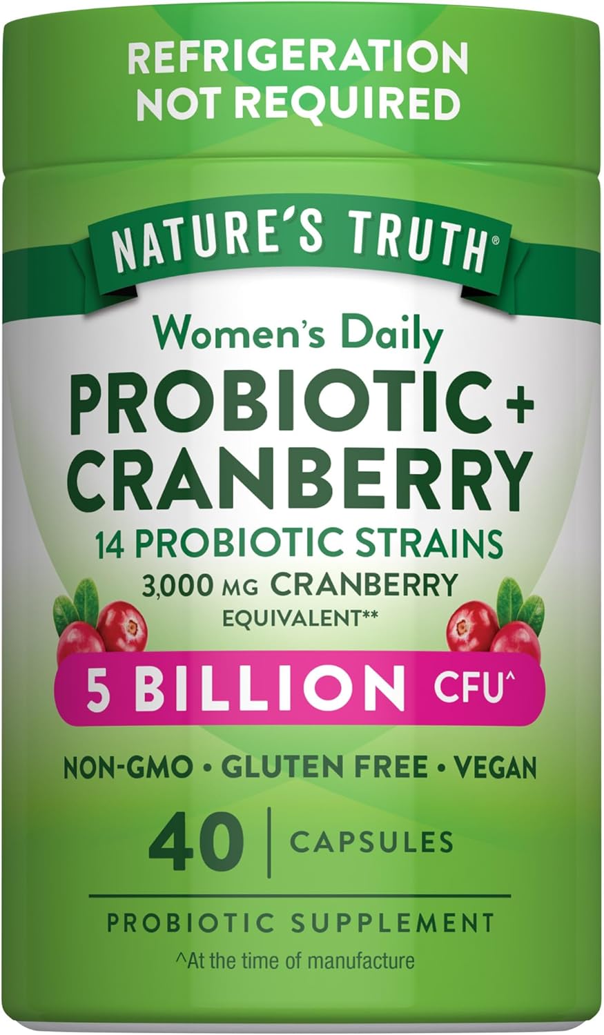 Probiotics for Women with Cranberry | 5 Billion CFU