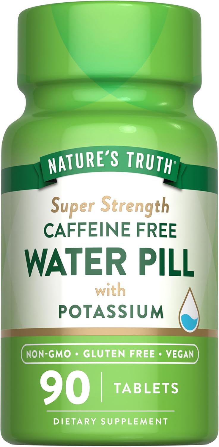 Water Pill with Potassium | Caffeine Free