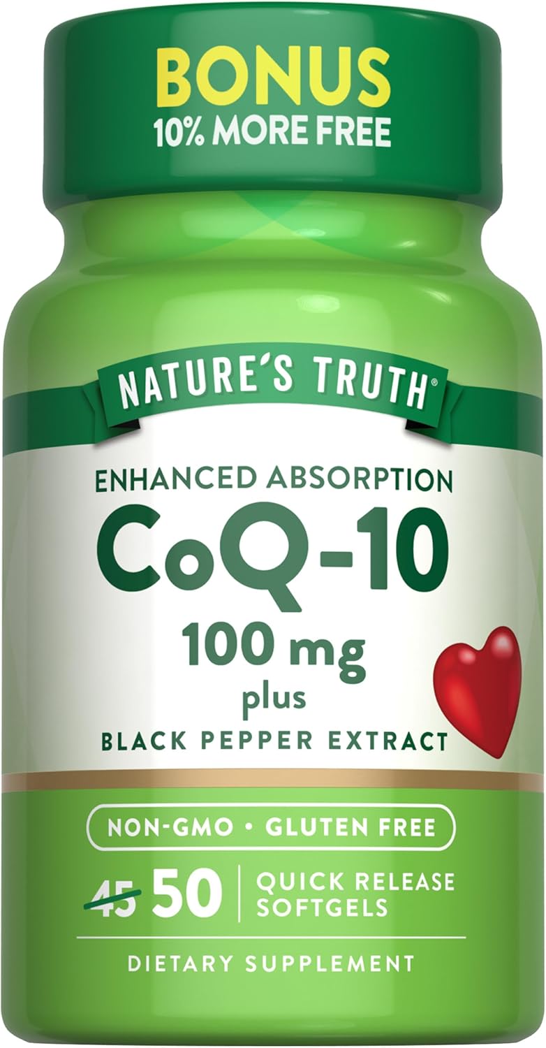 CoQ-10 100 mg with Black Pepper