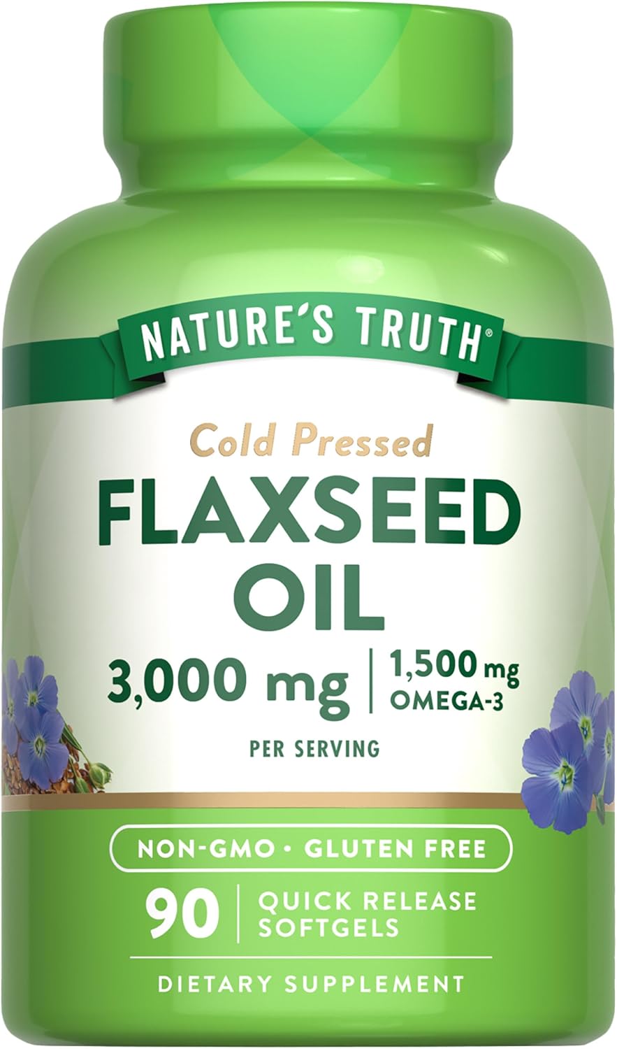 Flaxseed Oil 3000 mg with 1500 mg of Omega 3