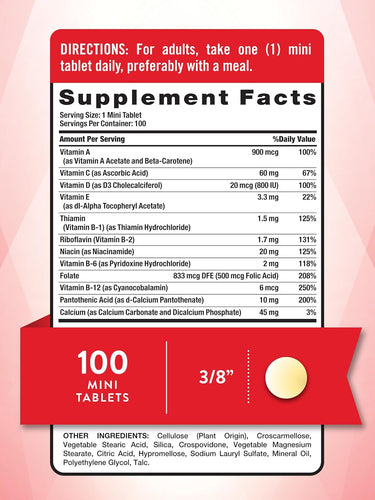 One Daily Women's and Men's Essential Multivitamin